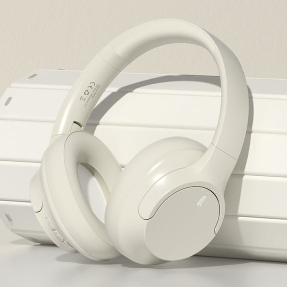 xjwjuw Foldable Head Mounted Bluetooth Headphones, Wired and Wireless, Low Latency, High Battery Life, Sports, Gaming, Movies, Travel, Music, Comfortable Soft Headband