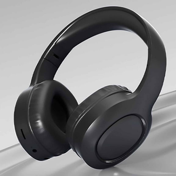 xjwjuw Head Mounted Wireless and Wired Bluetooth Headphones, Foldable, Low Latency, High Battery Life, Sports, Gaming, Travel, Music, Movies, Comfortable Soft Headband