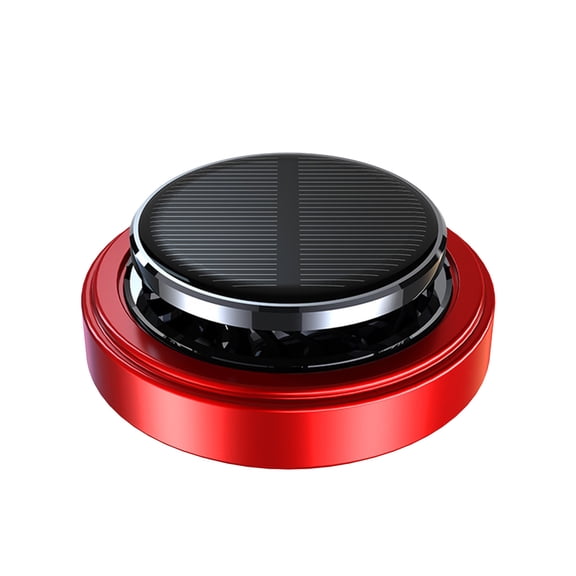 xjwjuw High-end Solar Car Perfume, Solar-powered Auto Rotation & Long-lasting Odor Elimination, Easy Adhesive Installation, 3x10ml Vehicle Accessories for Car Interior, Home and Office