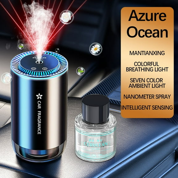 xjwjuw Intelligent Car Aroma Diffuser and Fragrance Machine, Star Top Decoration, Automatic Scent Adjustment, Silent Air Freshener, Car Perfume, Odor Eliminator Interior Decoration, Portable