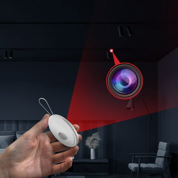 xjwjuw Intelligent Infrared Camera Detector with Multi Mode Lighting and Wide Range Detection, Wireless Hidden Camera Finder with Long Standby, Travel Security Device for Hotel and Outdoor