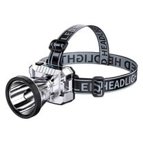 xjwjuw LED Red Blue White Headlights, 360°All-Round Lighting & Stable Clip Fixing, Multi-Mode Switch & Weather Resistant, Digital Display Hat Clip Torch for Outdoor Night Running, Camping