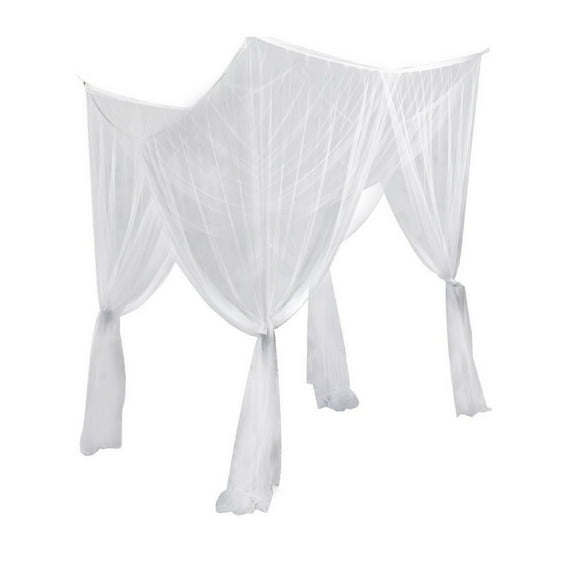 xjwjuw Large Bedroom Mosquito Net Curtain, Fits All Cribs/Bed Sizes, 2 Installation Ways (Ceiling Hooks/Four-Post Bed), Romantic Decor, for Bedroom/Camping/Tropical Travel