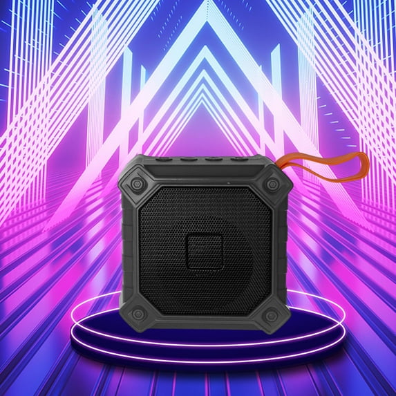 xjwjuw Mini Portable Bluetooth Speaker with Card Slot Radio and Hands Free Calling, 5W Stereo Sound with Long Battery Life, Wireless Small Speaker for Street Vending Night Market Travel