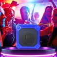 thumbnail image 1 of xjwjuw Mini Portable Bluetooth Speaker with Card Slot Radio and Hands Free Calling, 5W Stereo Sound with Long Battery Life, Wireless Small Speaker for Street Vending Night Market Travel, 1 of 7