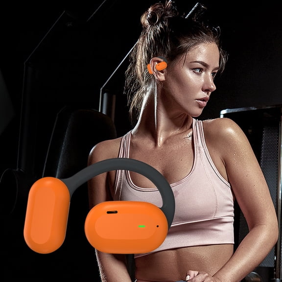 xjwjuw Open Ear Bone Conduction Bluetooth Headphones 2023, Wireless Safety Sports Earbuds, Dual 16.2mm Drivers, Transparent Audio, Comfortable Fit, Fast Pairing, Outdoor, Running, Travel Use