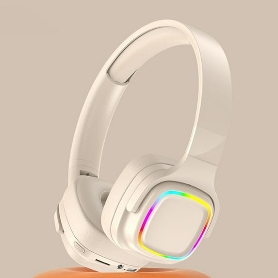 xjwjuw Over-Ear Bluetooth Headphones 5.3, 48H Battery Life with Wireless/Wired/TF Card Modes, Foldable Design & Subwoofer Sound, Compatible with Mobile/PC, Ideal for Music, Gaming, Travel