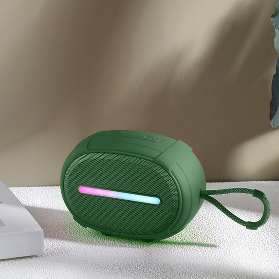 xjwjuw Portable Bluetooth Speaker Wireless with Deep Bass and Long Battery Life, Stereo Sound with Bluetooth 5.0 and USB Card Play, Outdoor Subwoofer for Travel Camping Hiking Sports