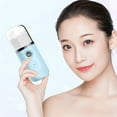 thumbnail image 1 of xjwjuw Portable Face Mist Sprayer, USB Rechargeable Handheld Humidifier, 30S Fast Fogging, Skin Hydration, Aromatherapy Diffuser, Compact Travel, Home, Office, Daily Skincare Use, 1 of 4