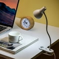 thumbnail image 1 of xjwjuw Rechargeable Clip-On Reading Lamp, LED Book Light with 3 Brightness Levels and Flexible Gooseneck, Eye Protection Bedside Light for Dormitory, Bedroom, Office, Desk, Study and Night Reading, 1 of 6