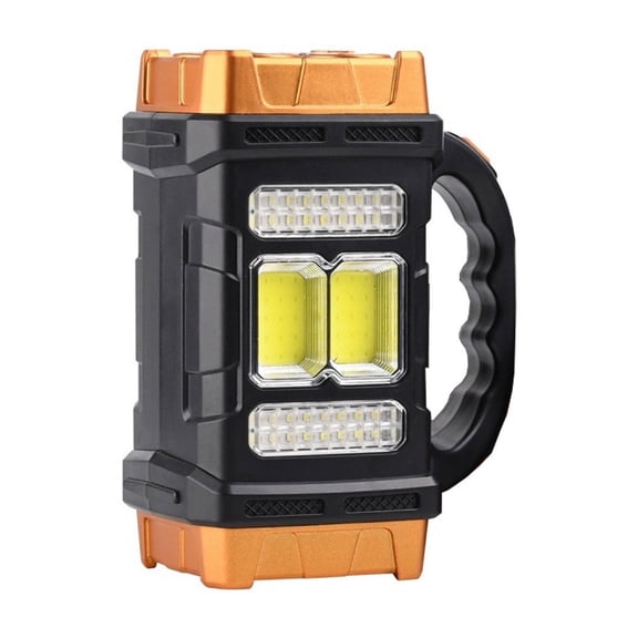 xjwjuw Rechargeable LED Handheld Flashlight, Super Bright Portable Camping Lantern, USB Charging, High/Low Modes, Emergency Searchlight, Indoor Outdoor Travel, Long Lasting Battery