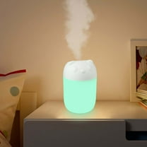 xjwjuw Small Night Light USB Humidifier, Silent Mini Air Humidifier, Fast Mist, Moisturizing, Compact Home, Bedroom, Desktop Aromatherapy Diffuser, Essential Oil Humidifier, Portable Air Purifier