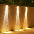 thumbnail image 1 of xjwjuw Solar Outdoor Garden Lights, Waterproof Fence Stair Wall Lights with Warm White LED, Solar Powered Decorative Balcony Patio Yard Step Pathway Lighting for Home and Villa, 1 of 6
