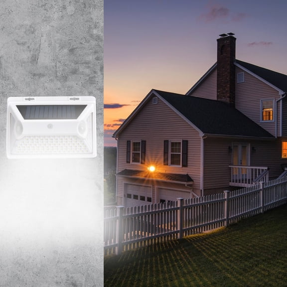 xjwjuw Solar Wall Light with 118 LEDs, Motion Sensor Outdoor Security Lights with 3 Modes, Super Bright Waterproof Light for Yard, Garage, Fence, Walkway, Patio, Entrance, Long Lasting Battery