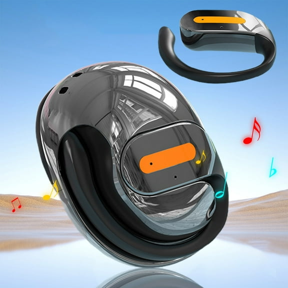 xjwjuw Wireless Bluetooth Air Conduction Earphones with Over-Ear Comfort and Stable Connection, Noise-Aware Sound, Long Battery Life for Sports, Running, Gym and Business Use