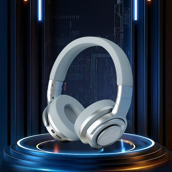 xjwjuw Wireless Foldable Headphones, Bluetooth Stereo Headset, HiFi Sound, Memory Card Playback, Noise Reduction, Adjustable Comfort Design, Gaming, Travel, Music Listening