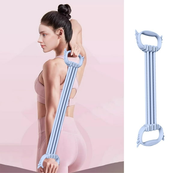 xjwjuw Women's Adjustable 8-Shaped Resistance Bands with 3-Tier Strength Multi-Purpose Shoulder & Back Workout, Posture Correction for Home, Office, Travel - Durable Non-Toxic Plastic, Safe