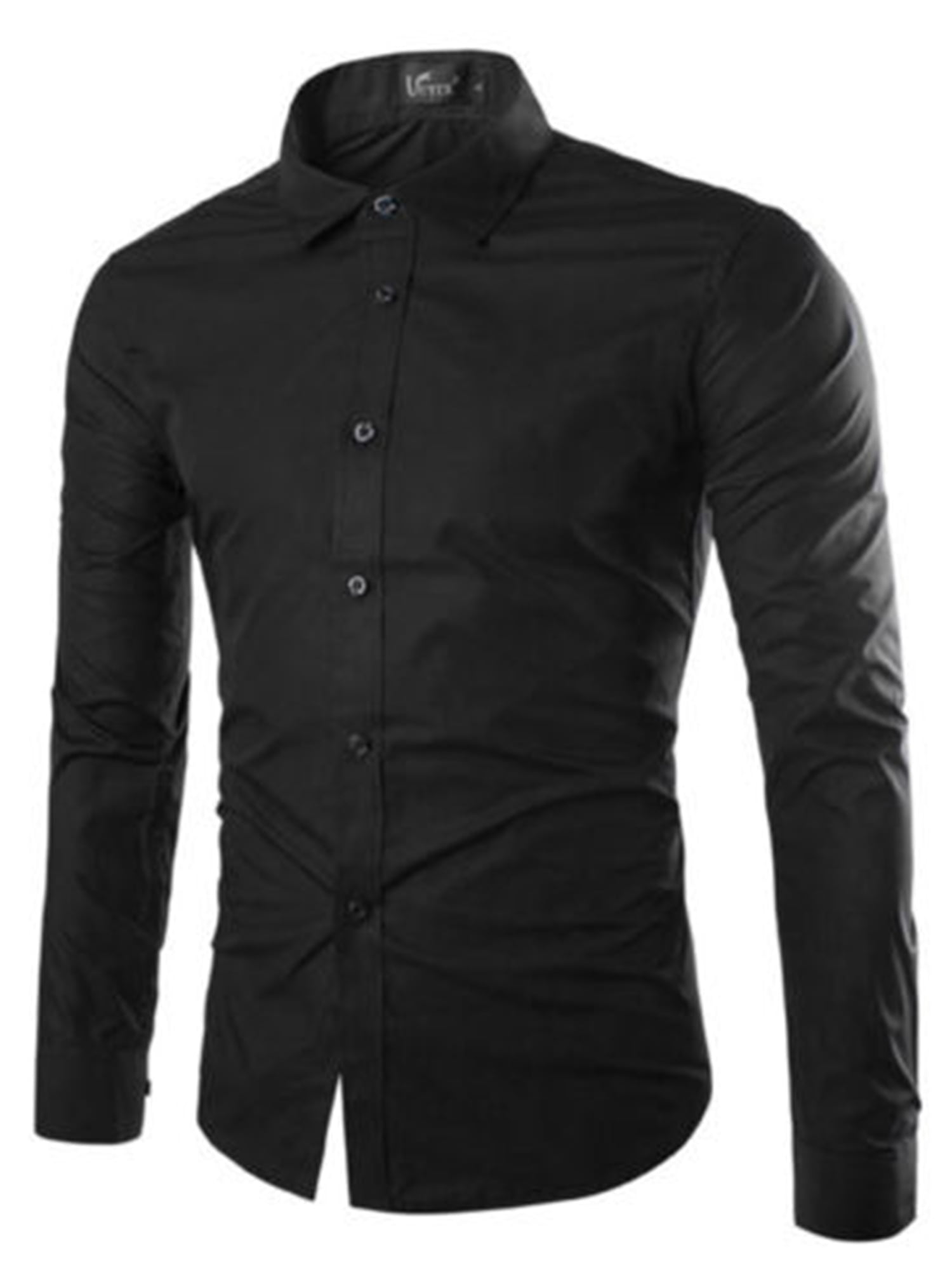 button up shirt black