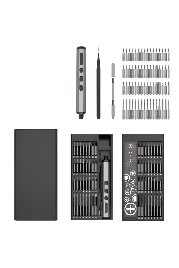 Xl-Kang 68in1 Mini Electric Screwdriver, [Super Durable] Magnetic Power Precision Screw driver Set, Rechargeable Tiny Cordless Repair Tool Kit, for Eyeglass, Watch, Computer, Ring Doorbell,Mor