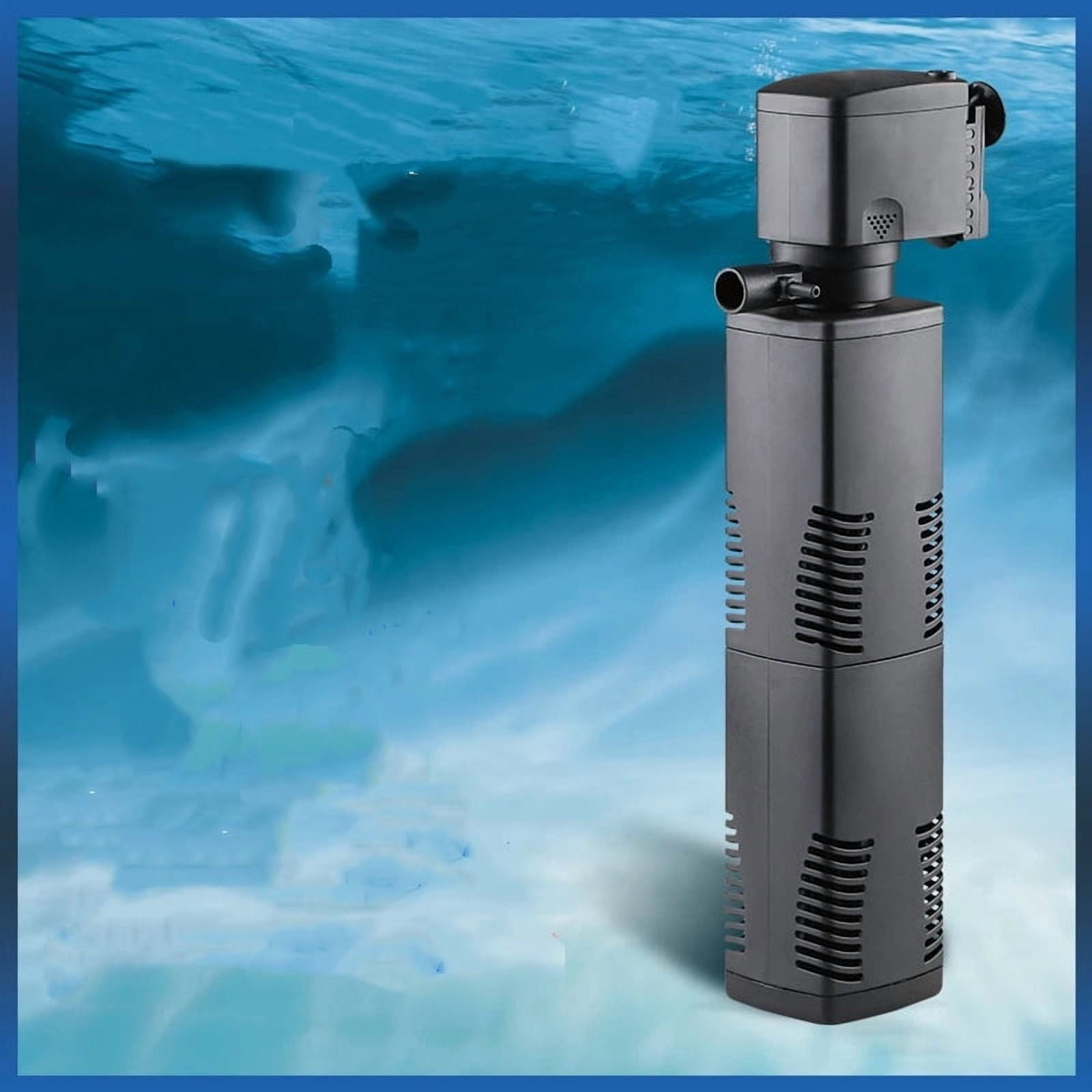 Xl-Kang Aquarium Filter Powerful Pump Submersible Internal Fish Tank Filters Large Tank Pond Clear Wavemaker Air Supply 3 in 1（32.2*10.7*5.8cm)
