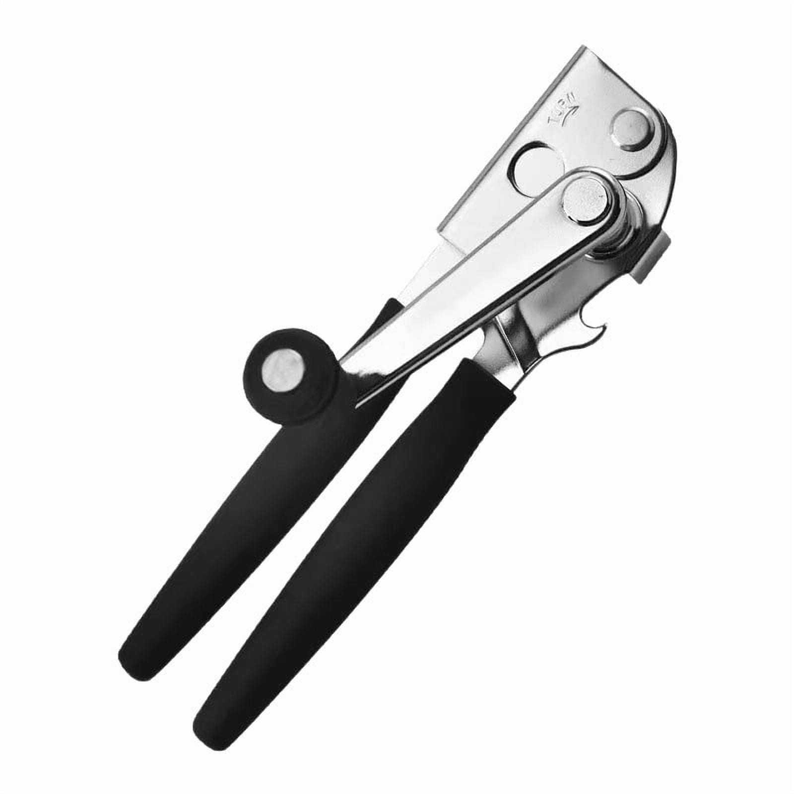 Xl-Kang Folding Crank HandleCan Opener with Manual Heavy Duty Folding Hand Crank Can Opener Smooth Edge with Comfortable Long Handles,