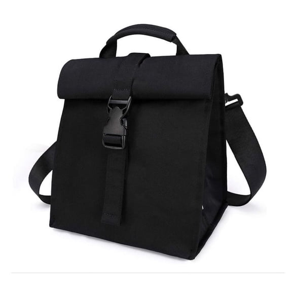 Xl-Kang Freezable Snack Box and Freezable Lunch Bag, Thermal Lunch Cooler Tote Container for Adults/Teens School Work Office Picnic,Black
