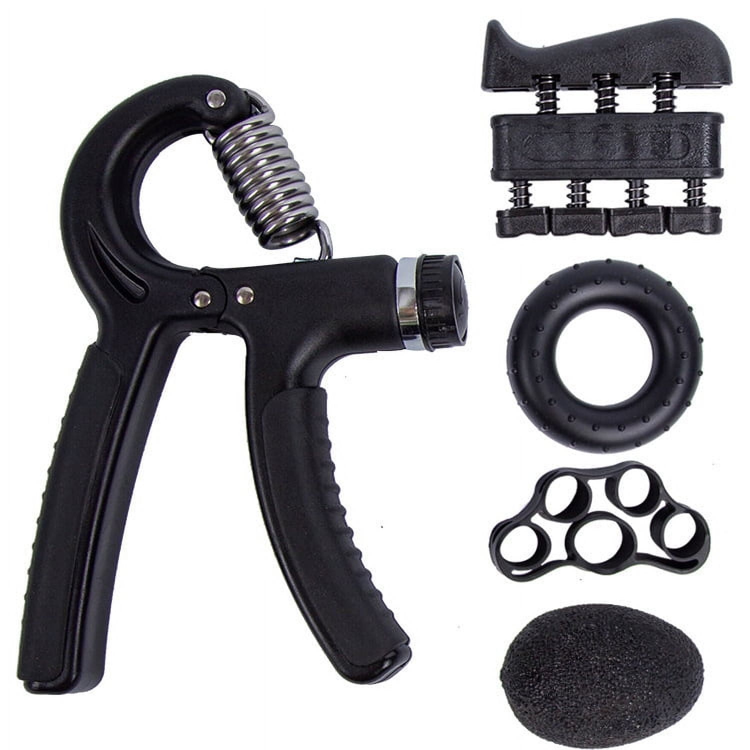 Xl-Kang Grip Strength Trainer Kit (5 Pack), Finger Strengthener, Adjustable Resistance Hand Gripper,Stress Relief Ball for Muscle Building, Injury Recover