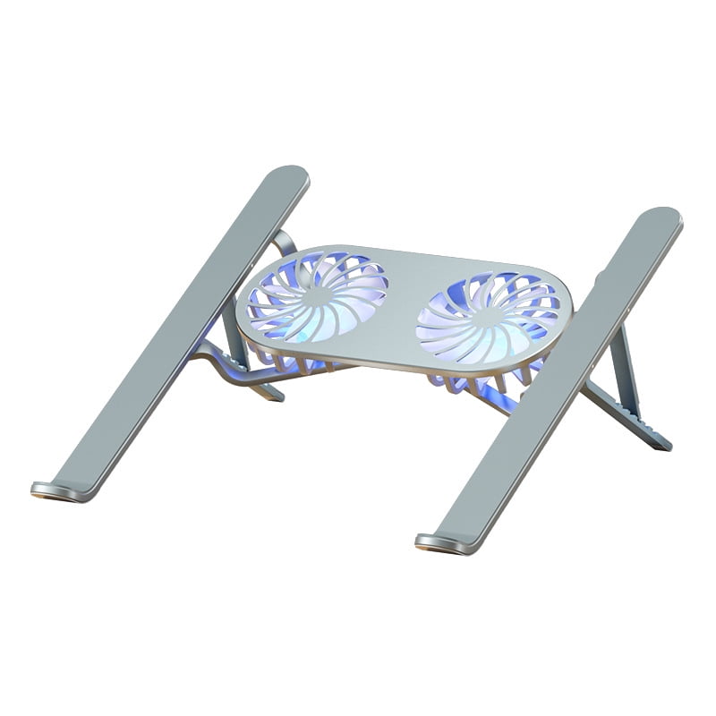 Xl-Kang Laptop Cooling Stand with Removable Radiator, Height Adjustable Laptop Cooling Stand for 17" Laptops - Silver
