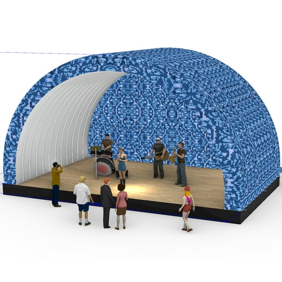 xmaybang Camo Portable Outdoor Inflatable Arch Tent,Suitable for Club Parties, Concert Stages,Wedding,Camping,26.214.813.1FT