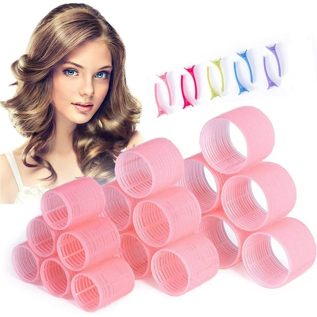 xnicx Jumbo Hair Rollers Curlers,28pcs Set Heatless Velcro Rollers