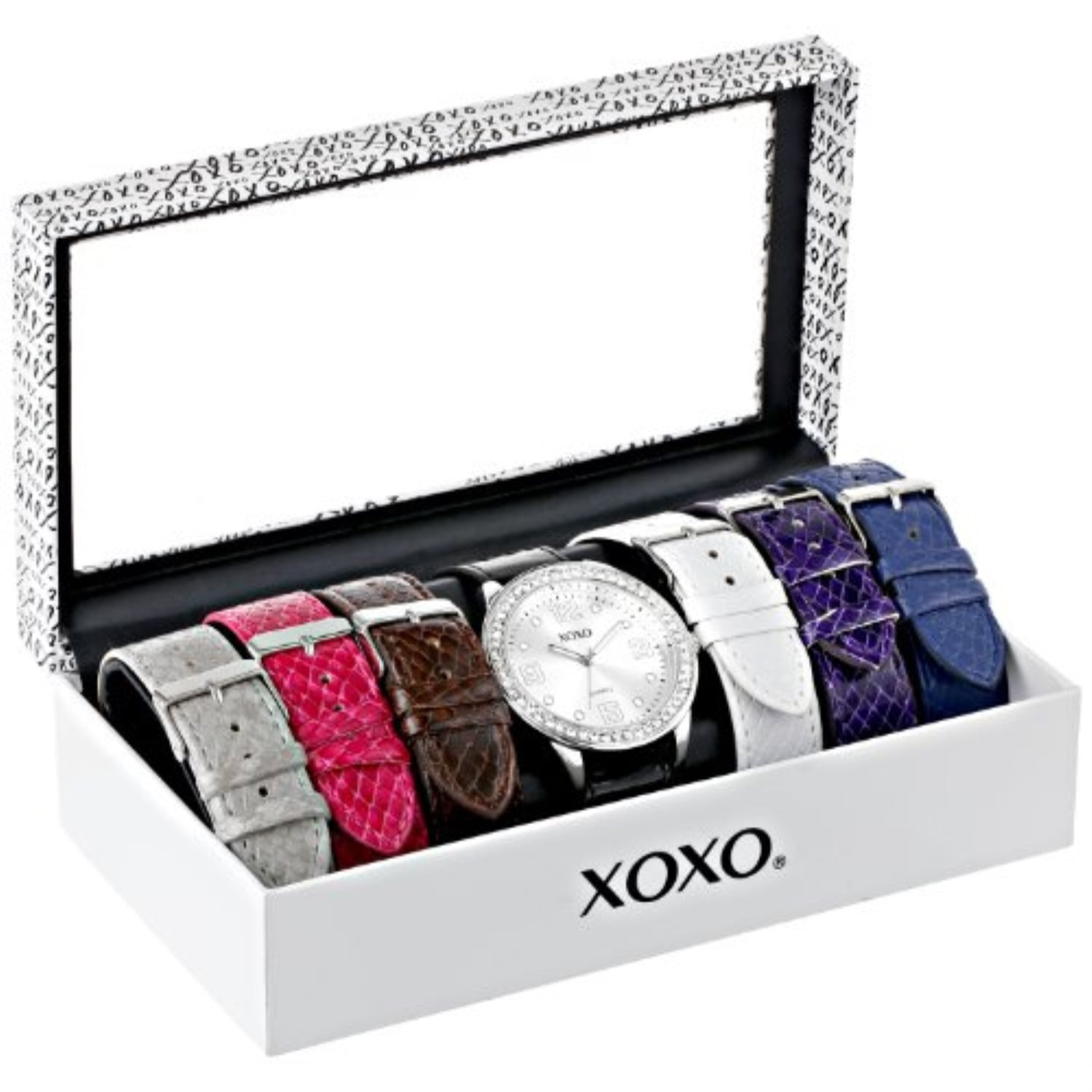 xoxo women's xo9068 analog-display quartz watch with interchangeable bands xoxo women's xo9068 analog-display quartz watch with interchangeable bands