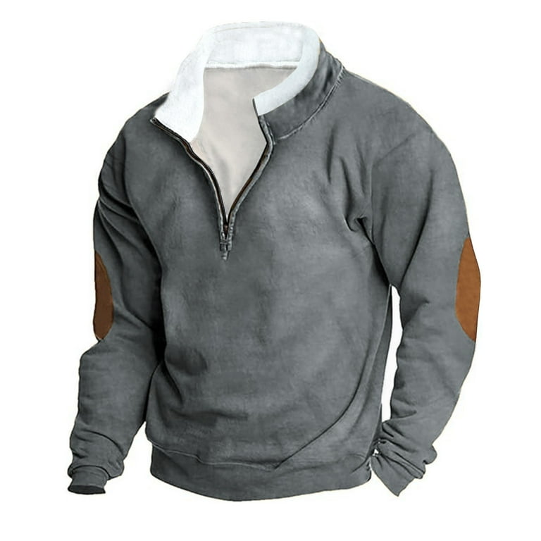 Mens Sweatshirts Mens Thermal Jumpers Xpbceshi Hoodless