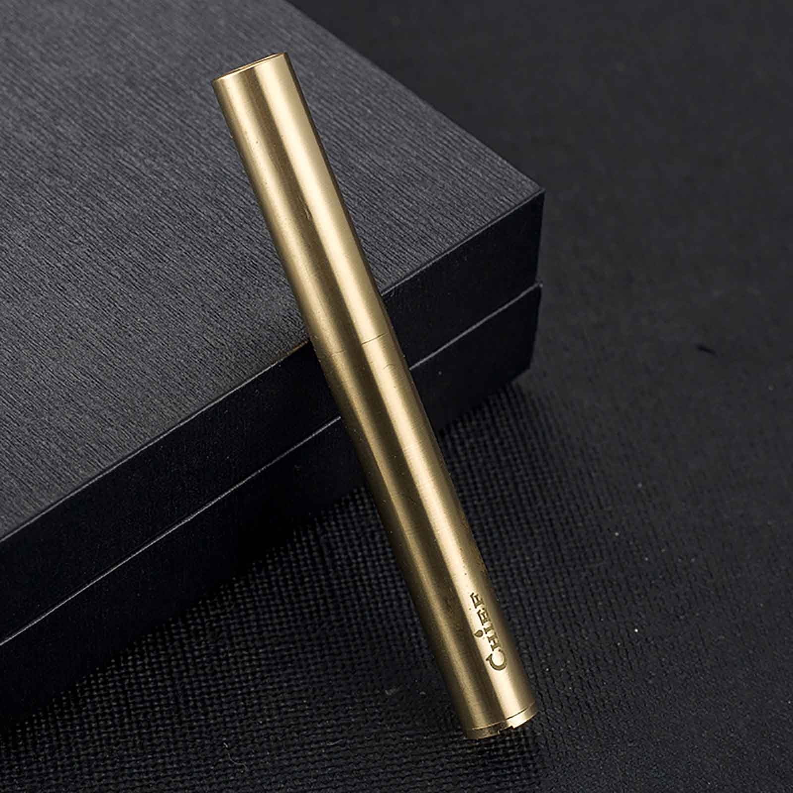 xqxayjr Brass Lighter Vintage Retro Drawer Automatic Ignition Kerosene Lighter, Solid Brass Windproof Refillable Lighter, Antique Pocket Lighter for Camping Hiking and Kits, Classic Style Lighter