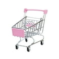 thumbnail image 1 of xqxayjr Mini Shopping Cart,Children'sToy Supermarket Cart with Rolling Wheels, Stainless Steel Mini Utility Cart forKidsPlayroom and Bedroom Decor, Gift forChildren, 1 of 3