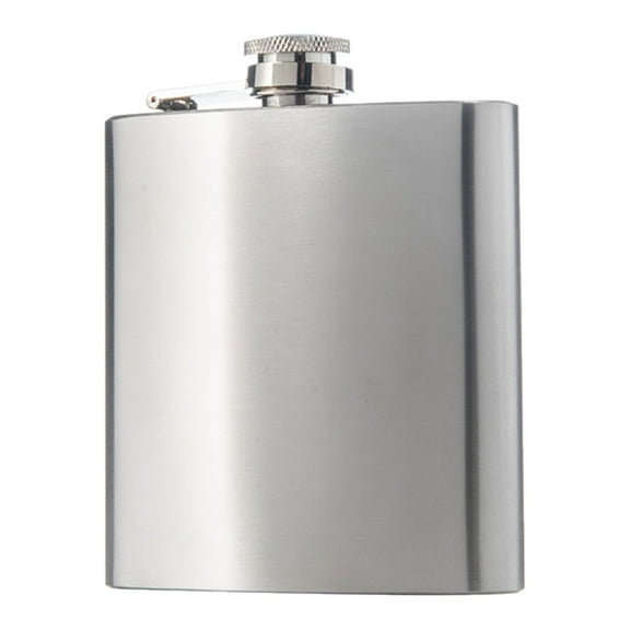 xqxayjr Stainless Steel Wine Bottle 6oz Flat Hip Flask, Portable Leakproof Drinking Cup for Outdoor Hiking and Camping, Stainless Steel Flask for Whiskey Bourbon Vodka