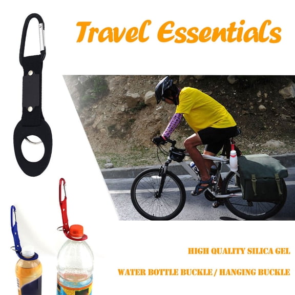 xqxayjr Water Bottle Buckle, Aluminum Alloy Carabiner Clip for Cycling and Hiking, Lightweight Outdoor Gear for Backpack Mountaineering Travel Fishing, Quick Release Bottle Holder Accessory