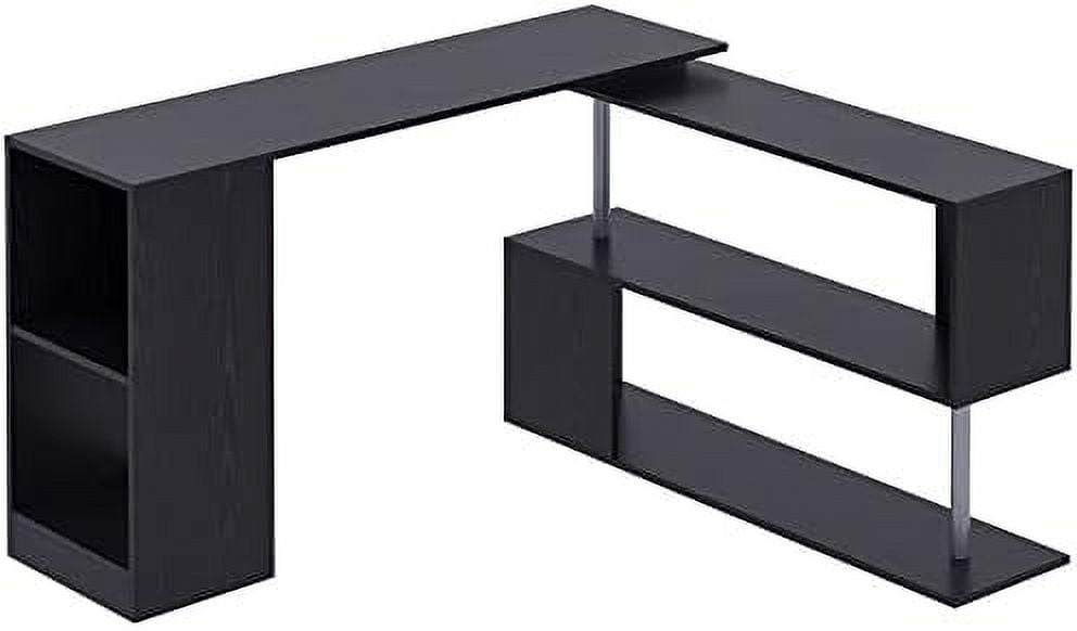 xrboomlife 55" ° Rotating Corner Computer Desk Modern LShaped Home