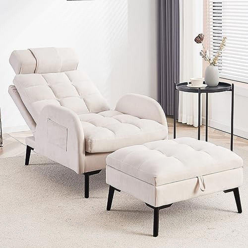 xrboomlife Accent Chair with Ottoman Reading Chair and Ottoman Set
