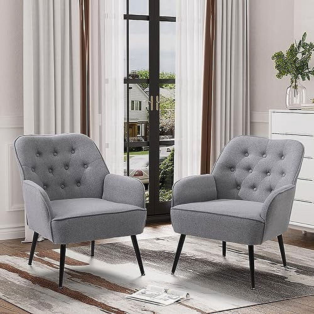 xrboomlife Accent Chair Set of 2 Modern Armchair for Living Room ...