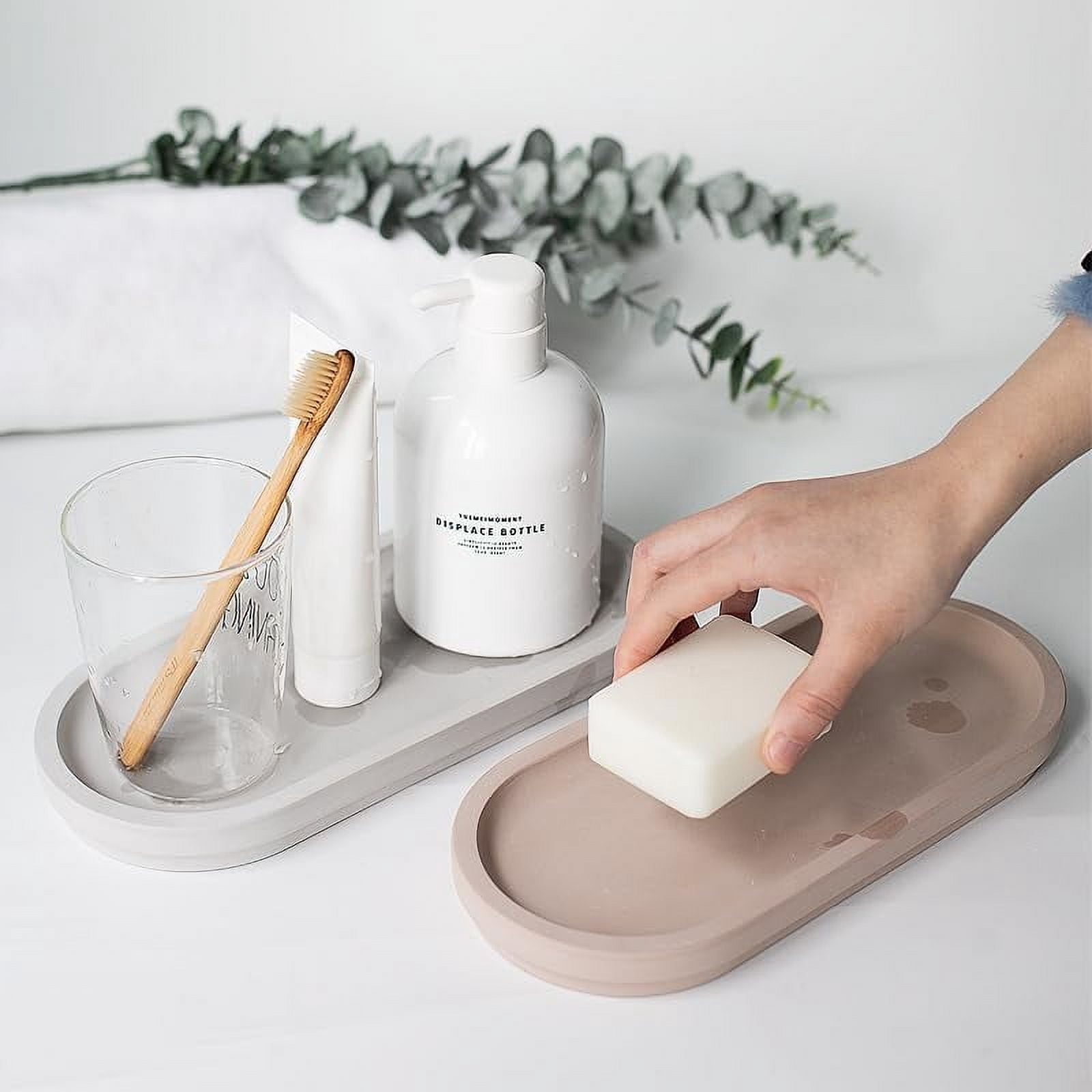 xrboomlife Diatomaceous Earth Stone Sink Tray - Quick Drying Reversible ...