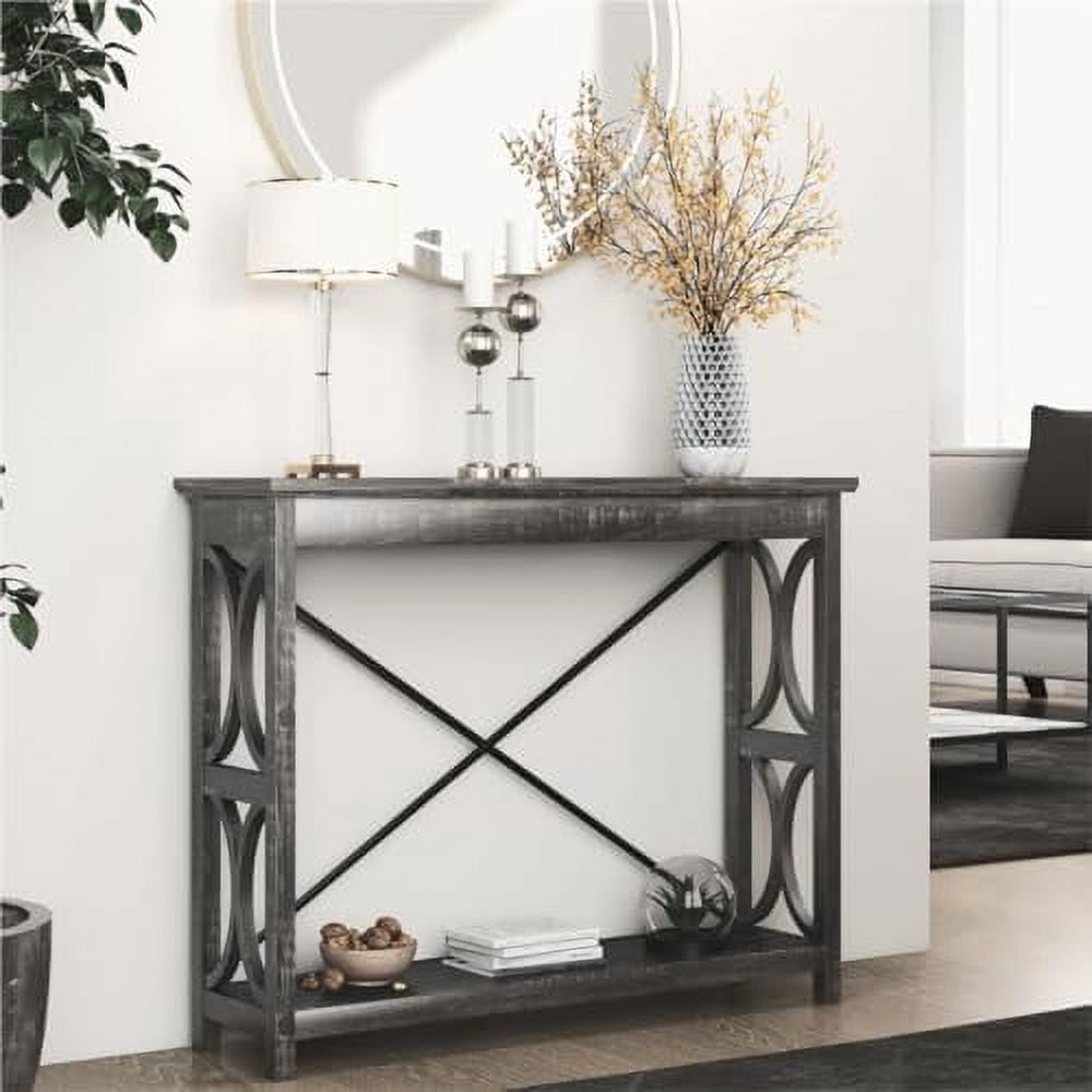 xrboomlife EvaStar Entryway Table Modern Console Table with 2-Tier and ...