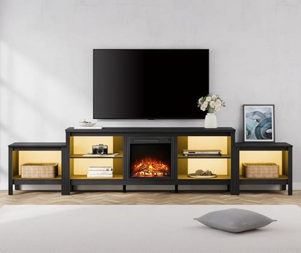 xrboomlife Fireplace TV Stand for 85 Inch TV LED Entertainment Center