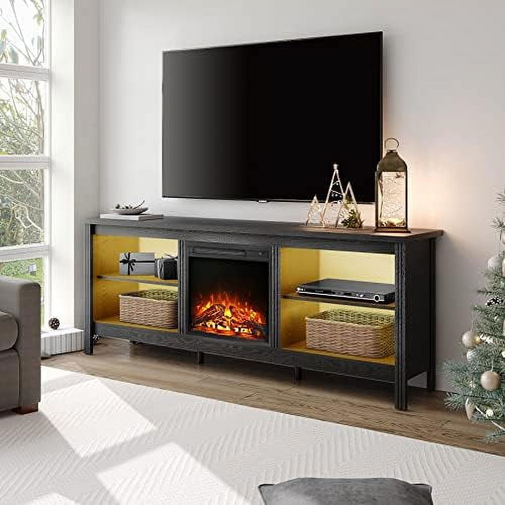 xrboomlife Fireplace TV Stand for 85 Inch TV LED Entertainment Center
