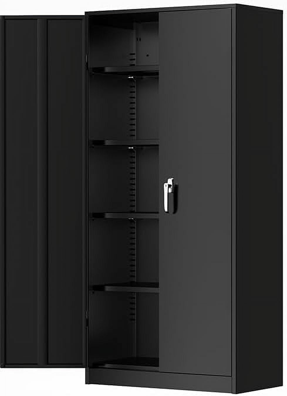 xrboomlife Metal 72" Black Locking with Doors and 4