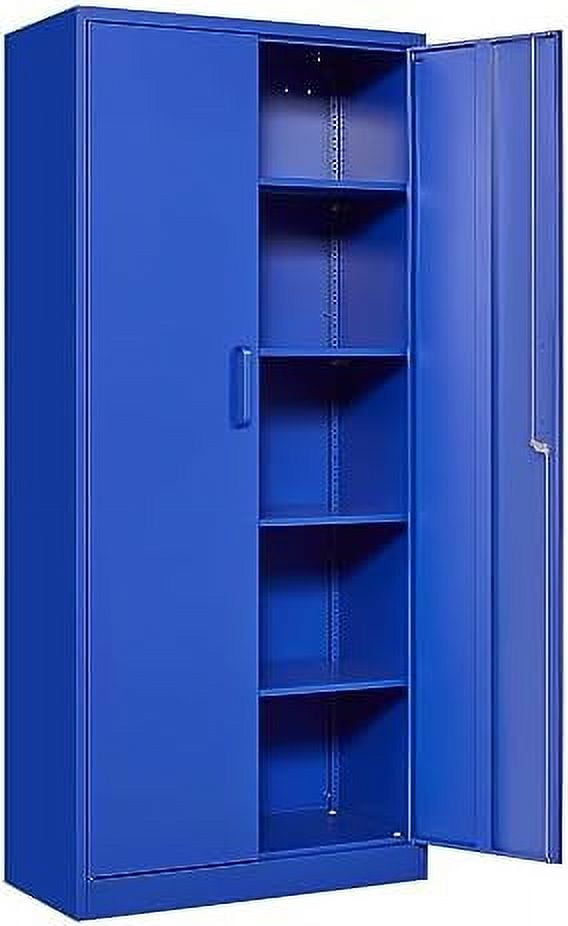 xrboomlife Metal Garage with 2 Doors and 4 Adjustable Shelves 71" Steel Lockable File