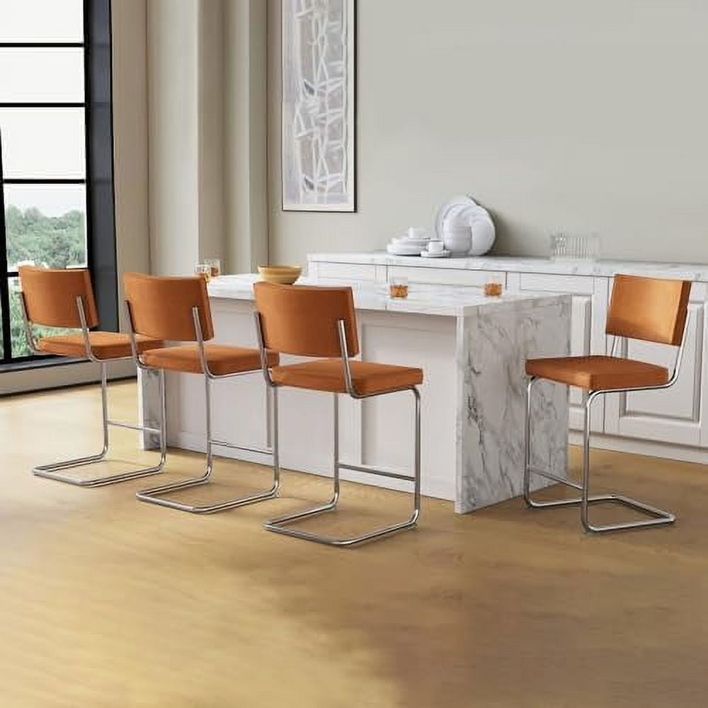 xrboomlife Modern Counter Height Stools 24inch Seat Height Green Velvet ...