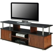 xrboomlife Modern Wood TV Stand for TVs up to 59" in Cherry/Black
