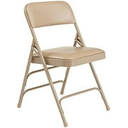 xrboomlife NPS 1300 Series Premium Vinyl Upholstered Triple Brace Double Hinge Folding Chair