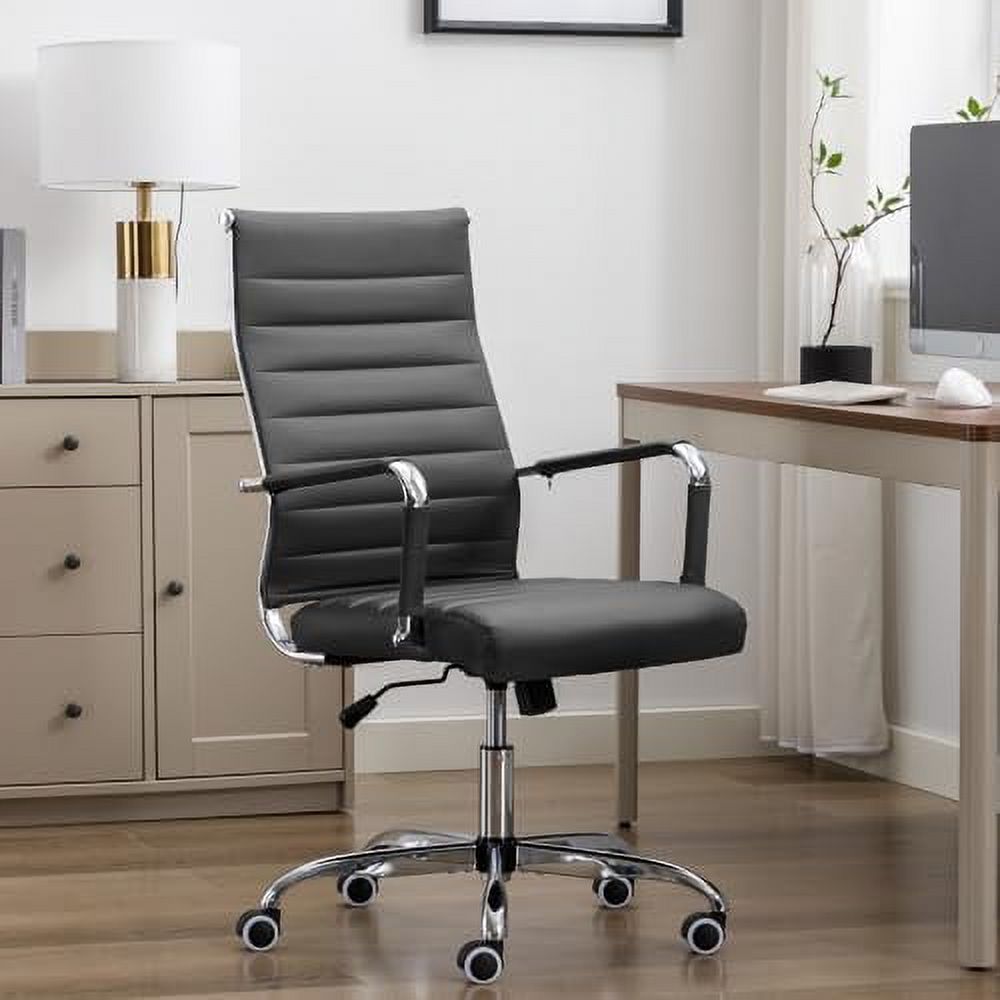 xrboomlife Office Desk Chair Modern Conference Room Chairs with Wheels Executive Leather High