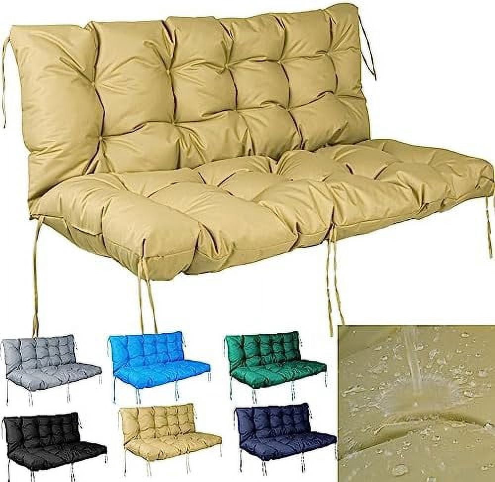xrboomlife Porch Swing Cushions Bench Cushion for Outdoor Waterproof